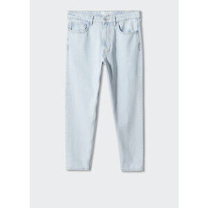 MANGO Mens Carrot-Fit Jeans Size 30 46IT - Inseam 26 bleach blue NWT